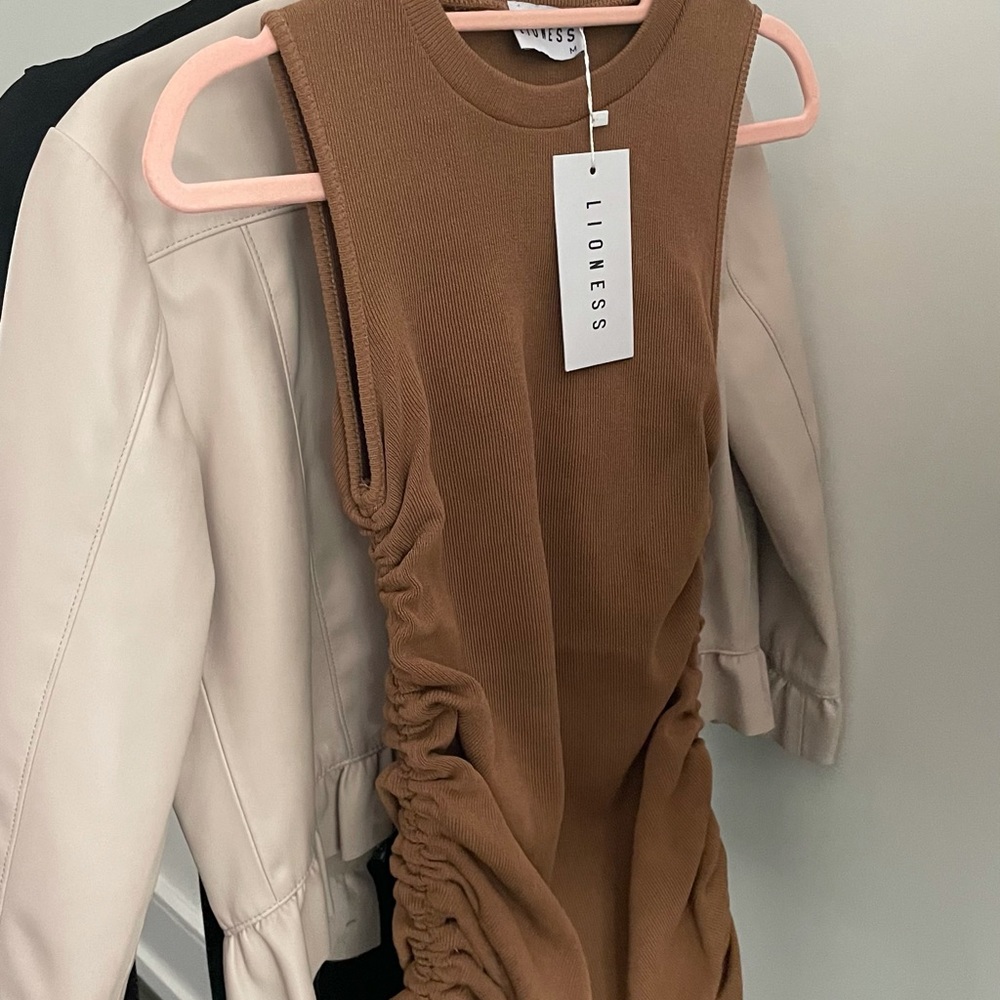 LIONESS ruched dress